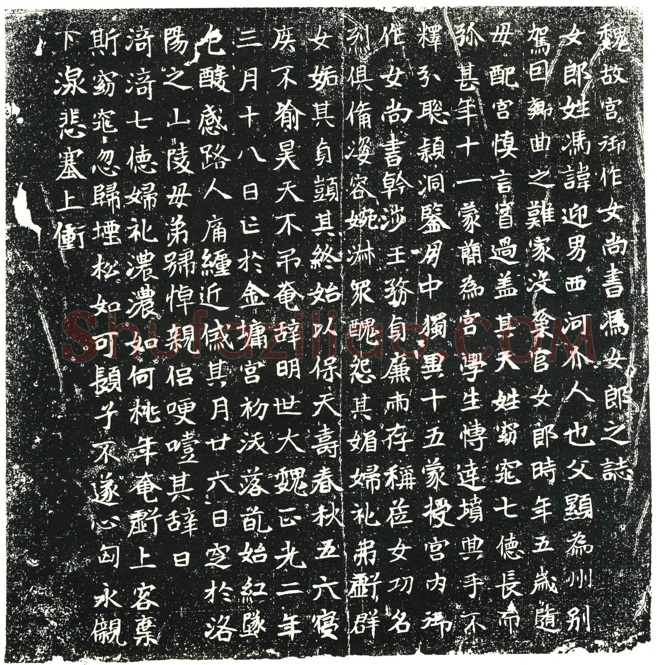 北朝冯迎男墓誌(魏故宫御作女尚书冯女郎之誌)