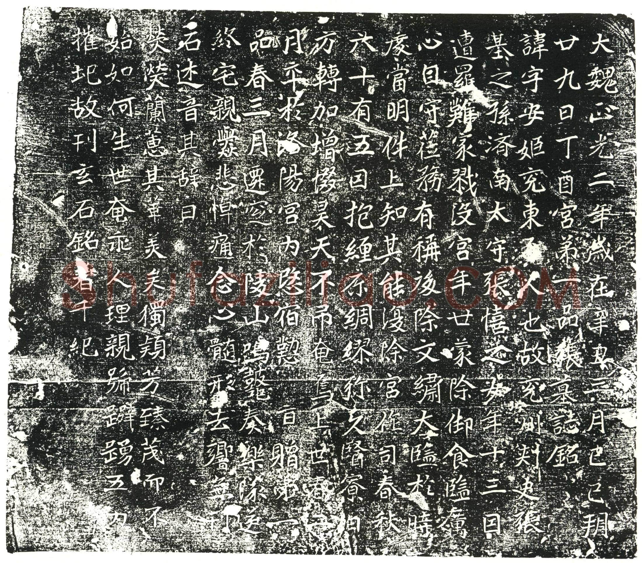 北朝 张安姬 墓誌