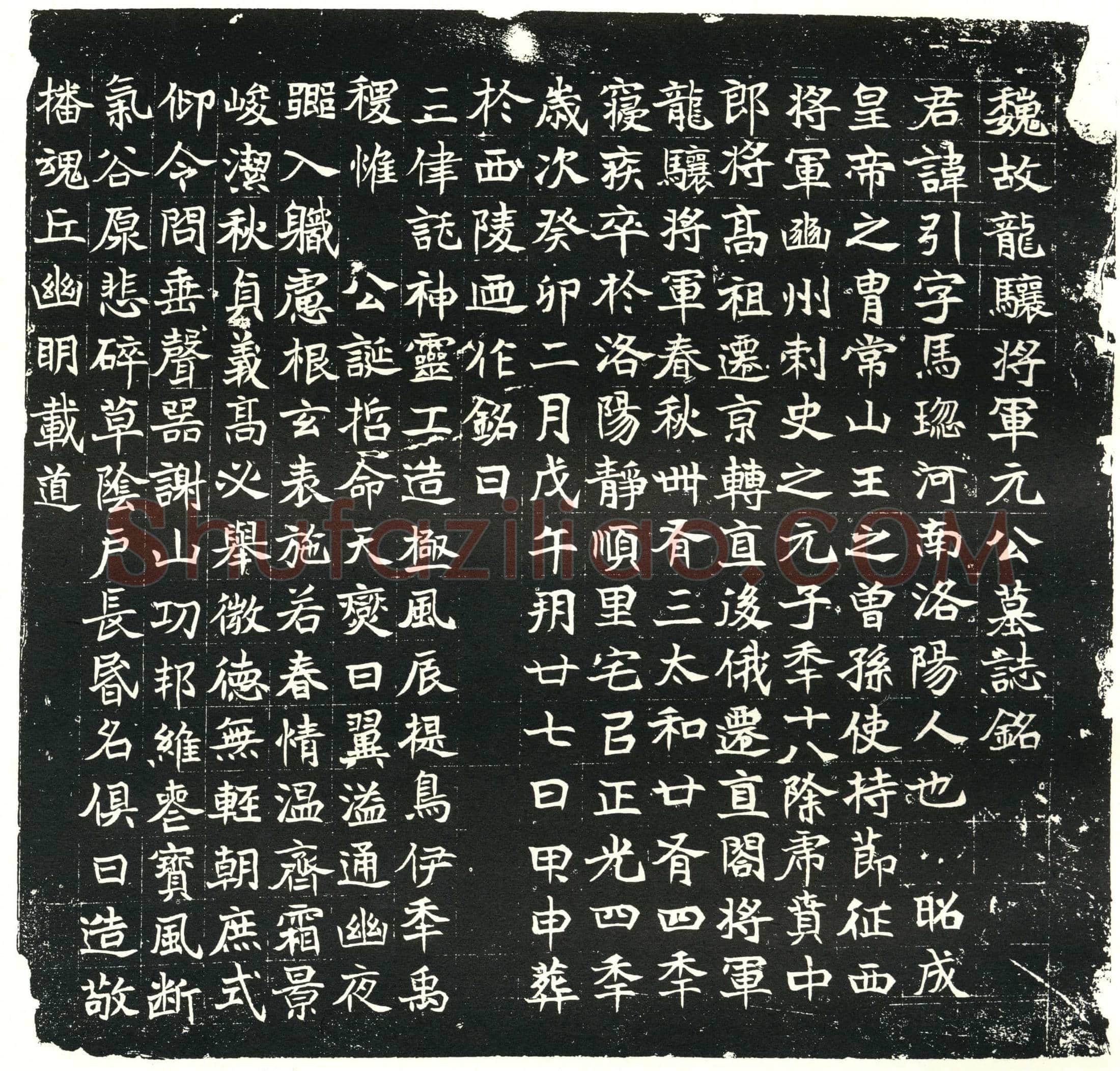 北朝元引墓誌(魏故龙骧将军元公墓誌铭)