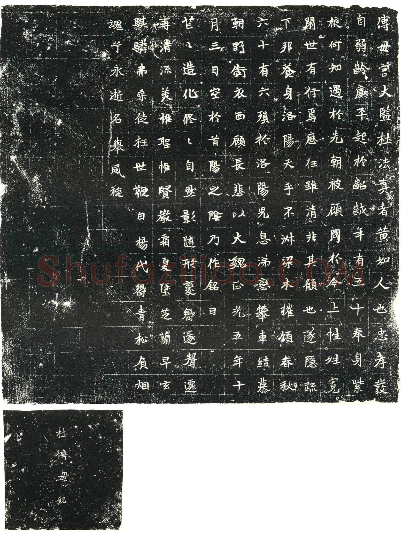 北朝 杜法真 墓誌