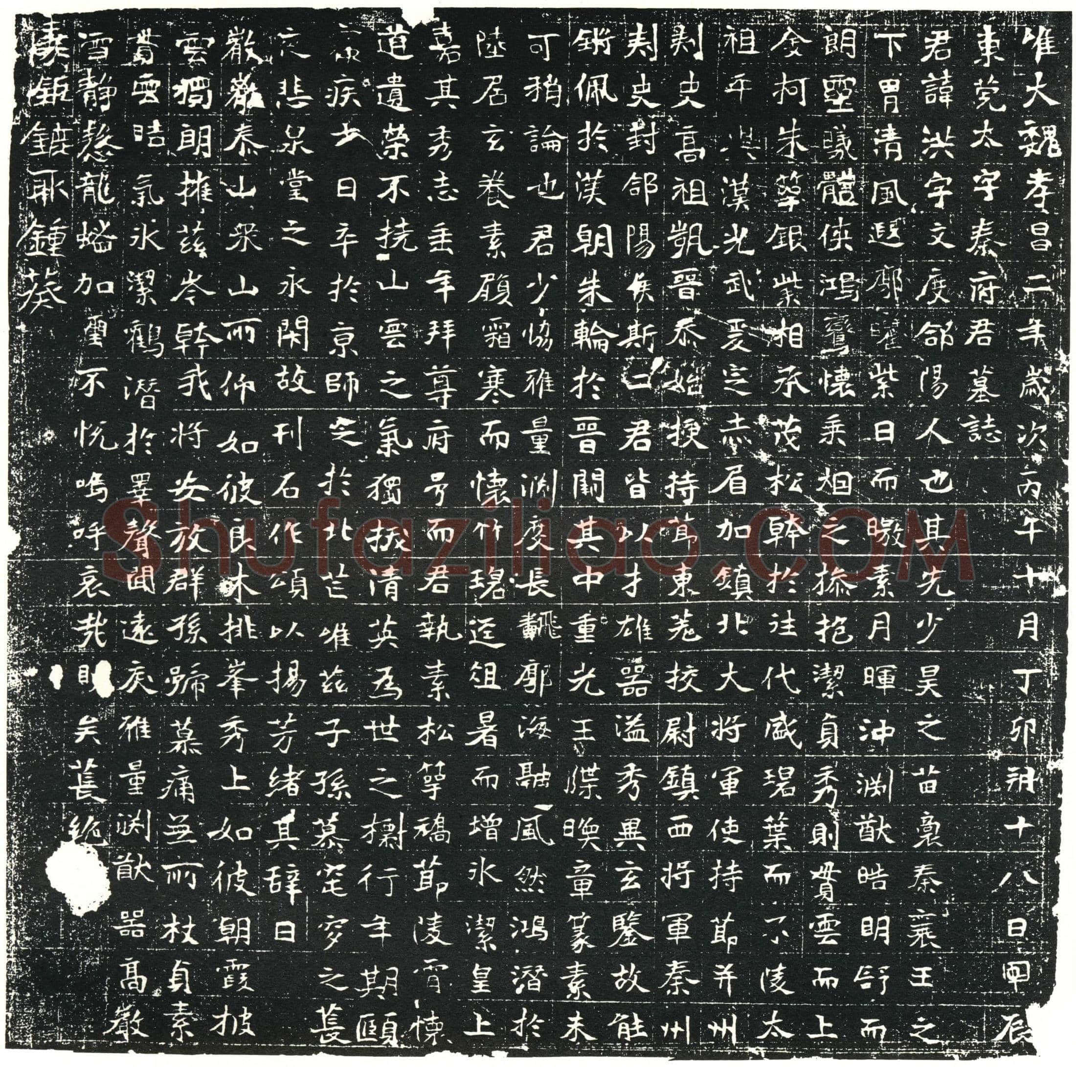 北朝 秦洪 墓誌