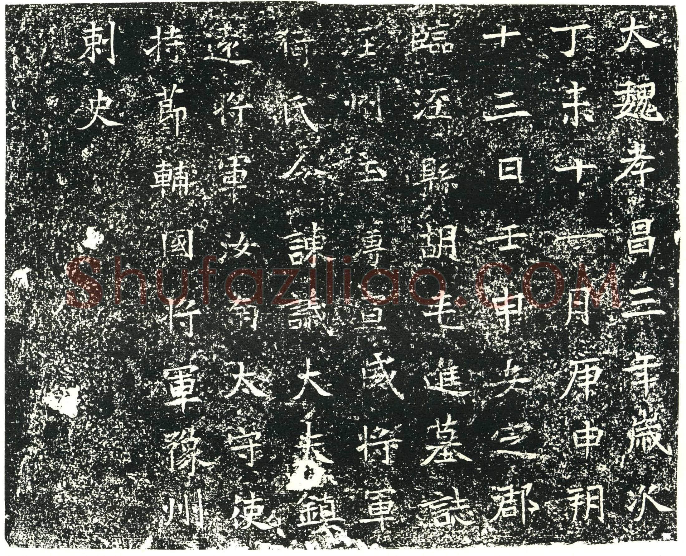 北朝 胡屯进 墓誌