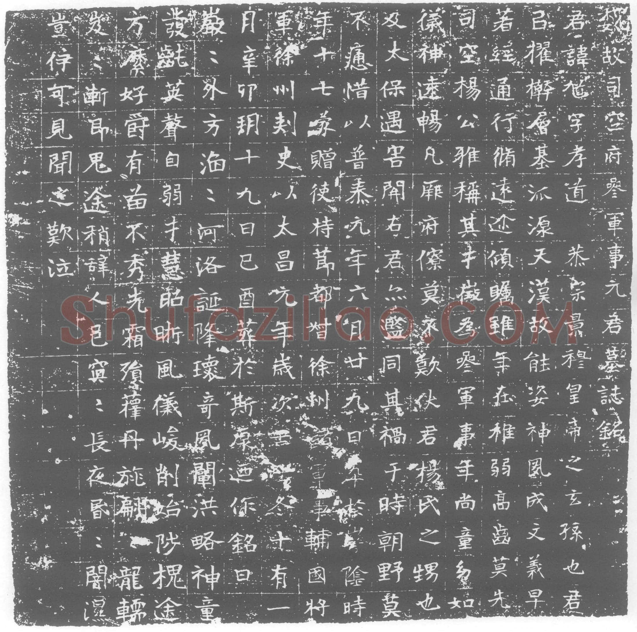 北朝元馗墓誌(魏故司空府参军事元君墓誌铭)
