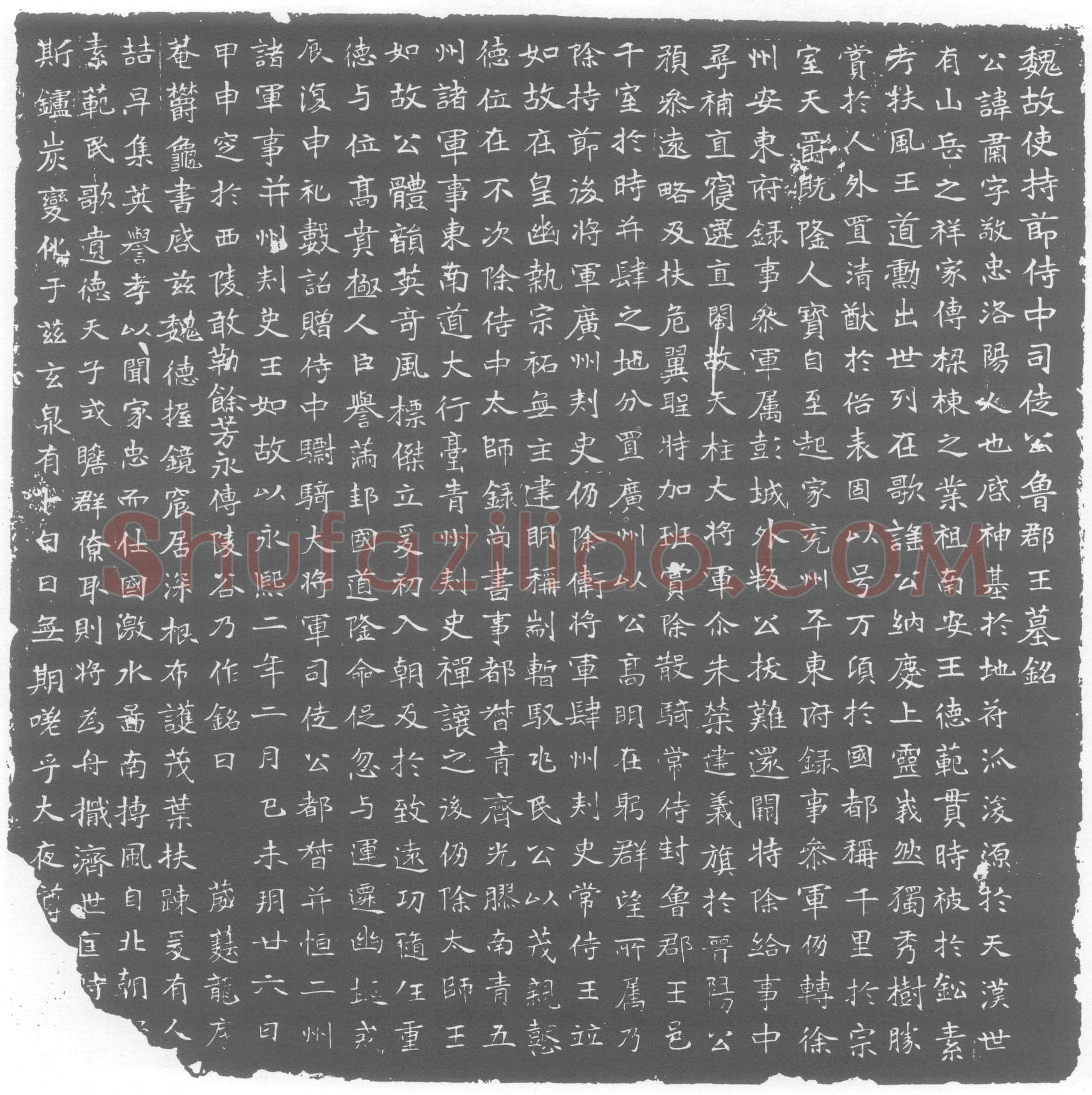 北朝元肃墓誌(魏故使持节侍中司徒公鲁郡王墓铭)