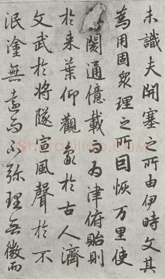 唐朝 陆柬之 唐陆柬之书陆机文赋之二十九 书法作品