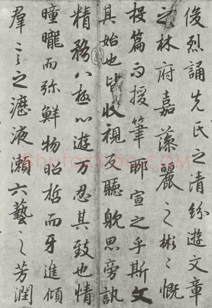 唐朝 陆柬之 唐陆柬之书陆机文赋之十二 书法作品