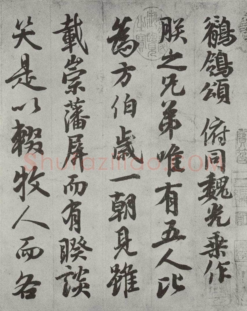 唐 唐玄宗 唐玄宗书鹡鸰颂之一 书法作品