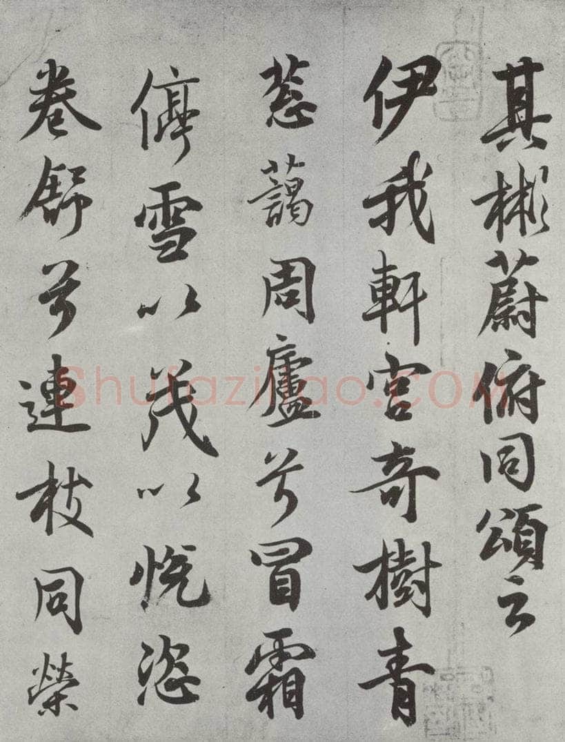 唐 唐玄宗 唐玄宗书鹡鸰颂之六 书法作品