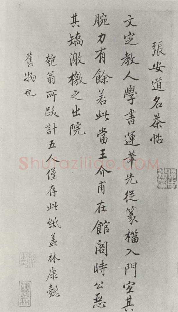 宋朝 张方平 《张方平书尺牍》之四 书法作品