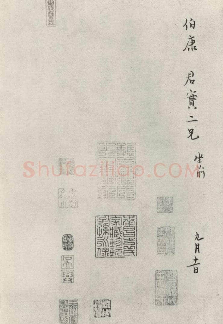 宋朝 范纯仁 《范纯仁致伯康君实尺牍》之二 书法作品