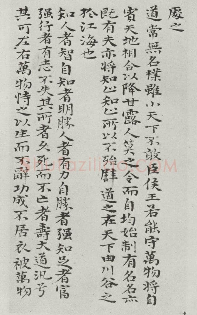 清朝 元济 清元济书道德经墨迹之十八 书法作品