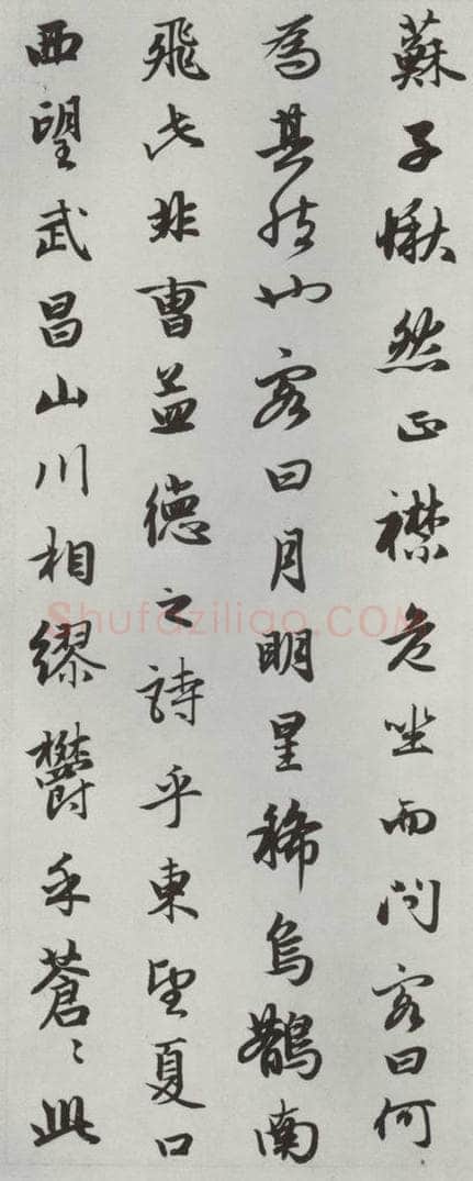 元朝 赵孟俯 《赤壁二赋》之五 书法作品