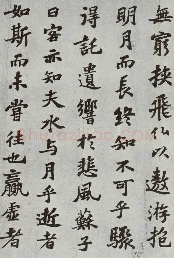 宋 苏轼 前赤壁赋之九 书法作品