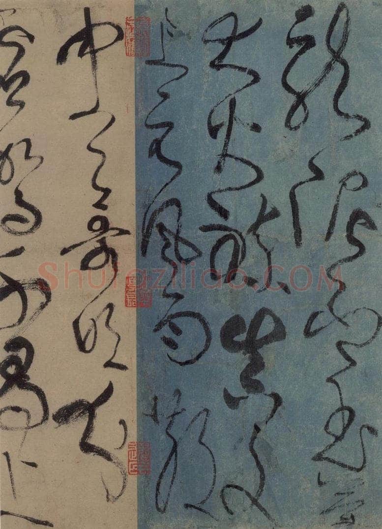 唐 张旭 古诗四帖之四 书法作品