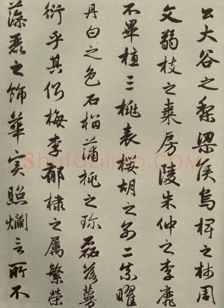 元朝 赵孟俯 赵孟俯闲居赋之六 书法作品