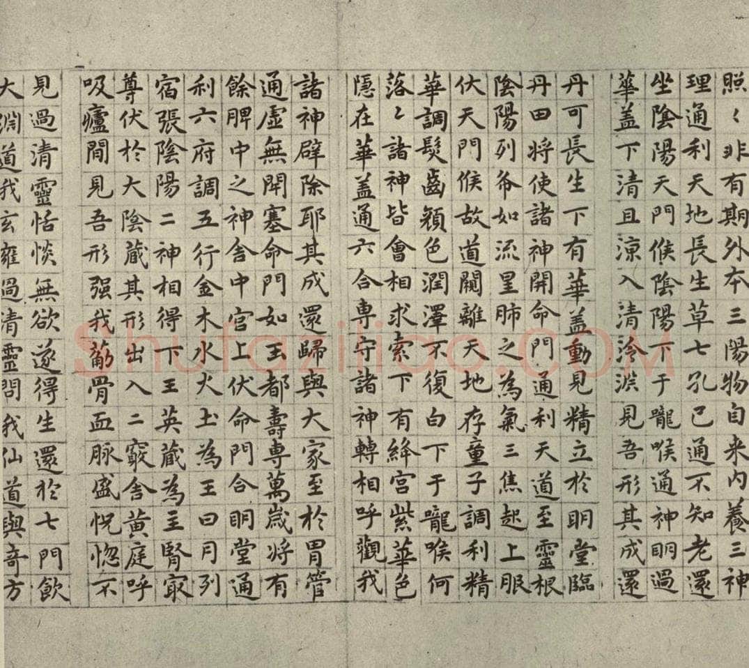 明代 祝允明 《临黄庭经》之三 书法作品