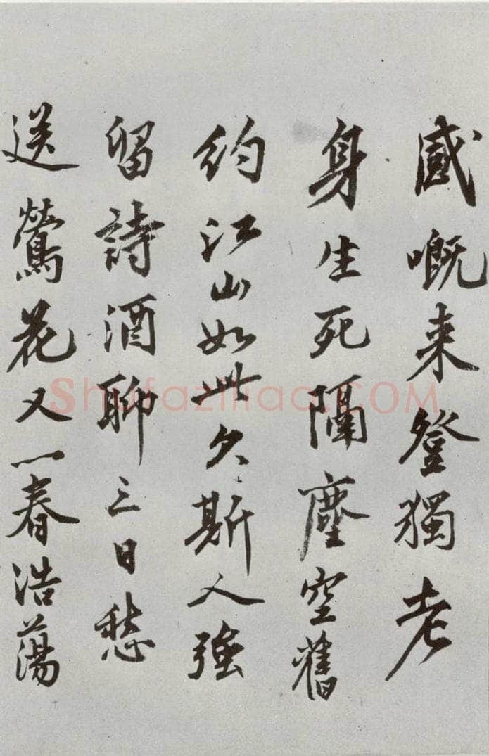 明代 沈周 《自书诗》之七 书法作品