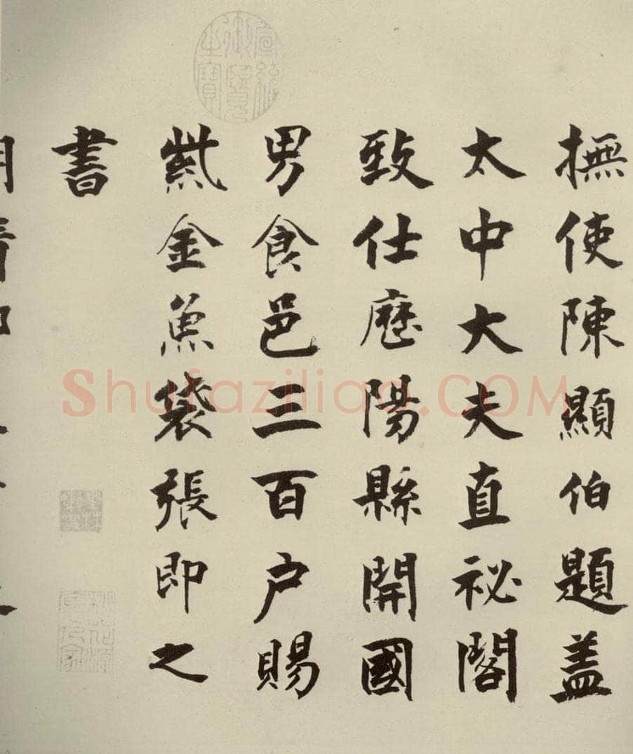 宋代 张即之 《李衎墓志铭》之二 书法作品