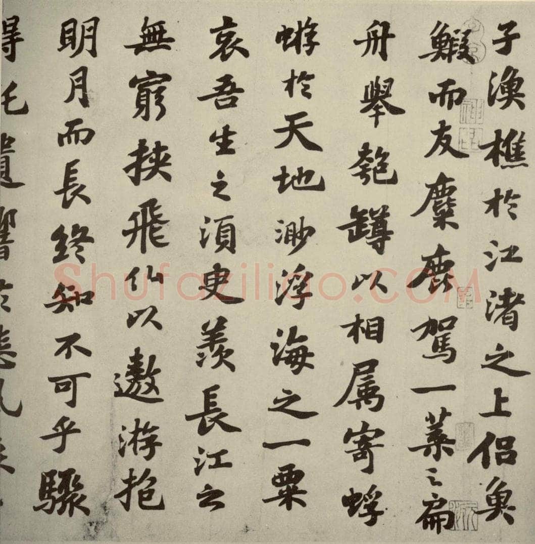 宋代 苏轼 《前赤壁赋》之六 书法作品