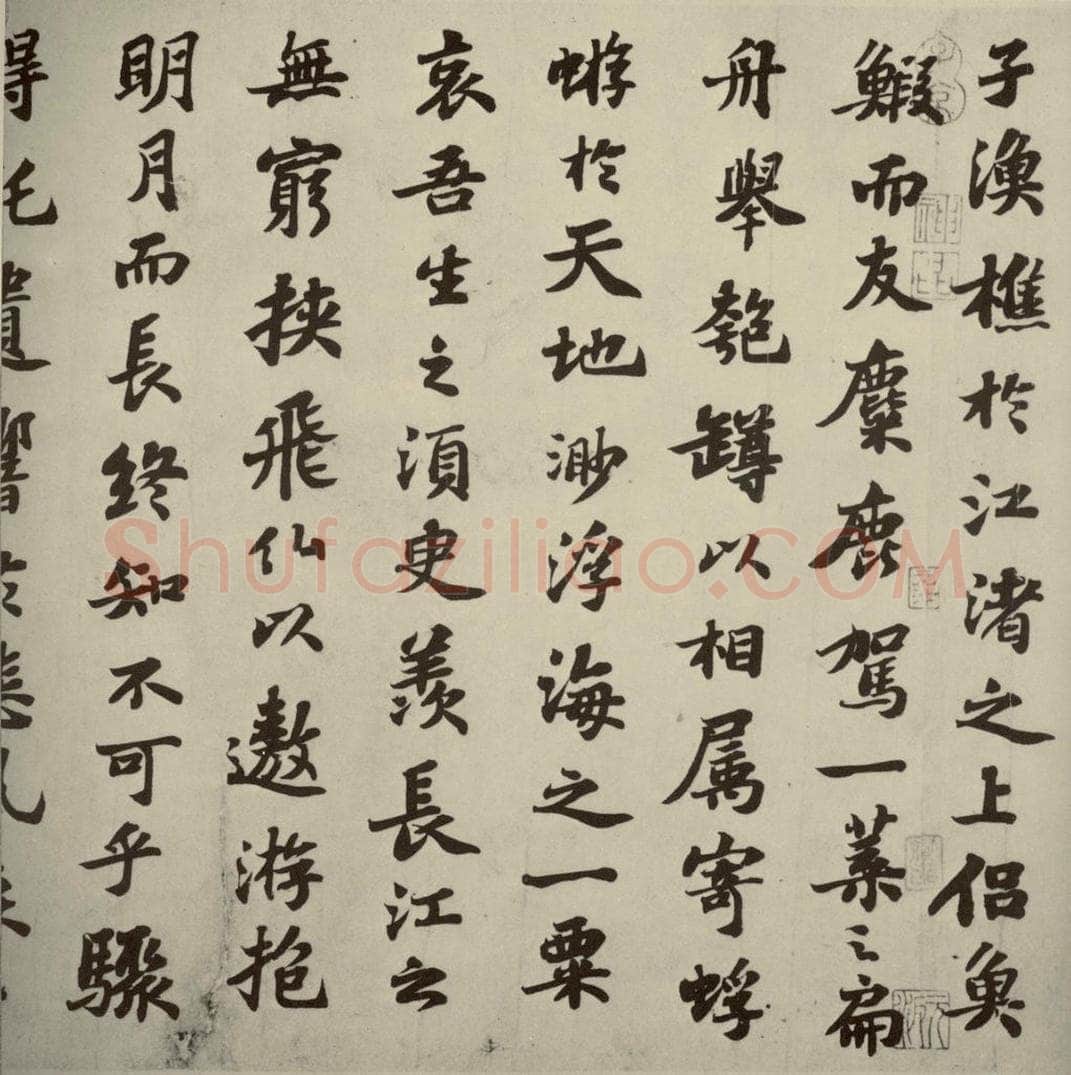 宋代 苏轼 《前赤壁赋》之八 书法作品