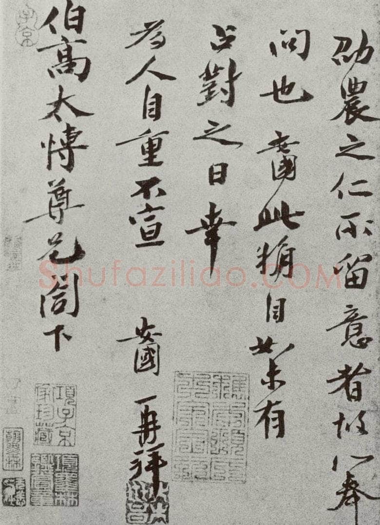 宋 胡安国 宋人法书（四）胡安国（1-2） 书法作品