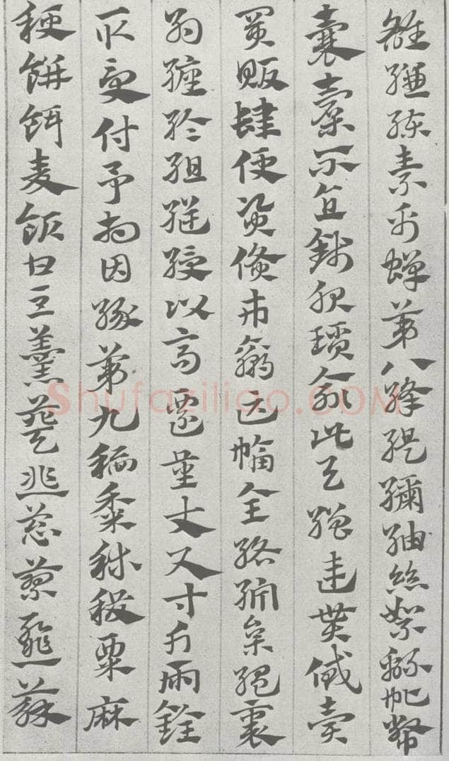 宋 赵孟俯 急就章 （6） 书法作品