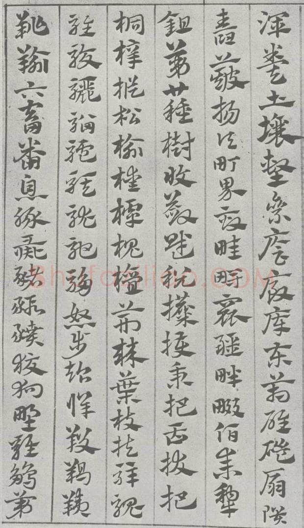 宋 赵孟俯 急就章 （14） 书法作品
