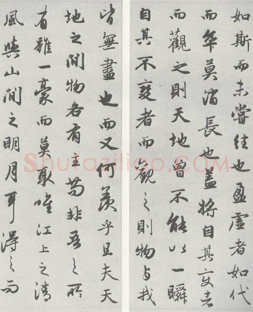 宋 赵孟俯 赤壁二赋 （9） （10） 书法作品