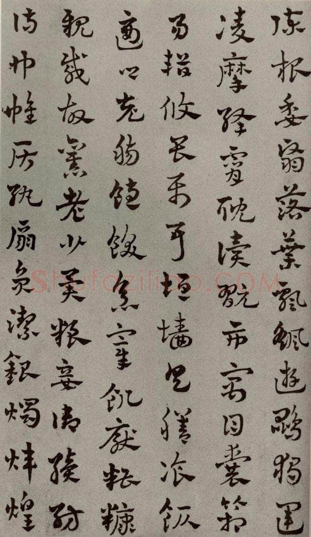 元代 赵雍 草书千文之十二 书法作品