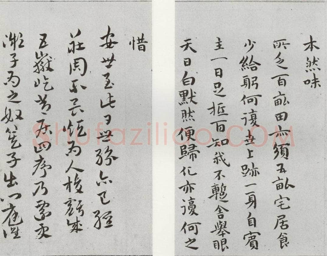 1520年明 祝允明 和陶饮酒诗之十五十六 书法作品