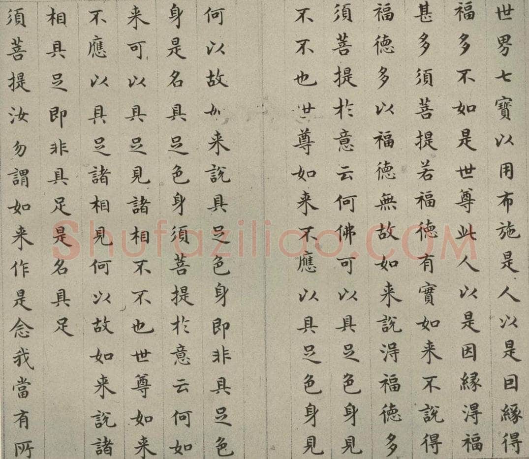 明 文震孟 金刚般若波罗蜜经 （23） 书法作品