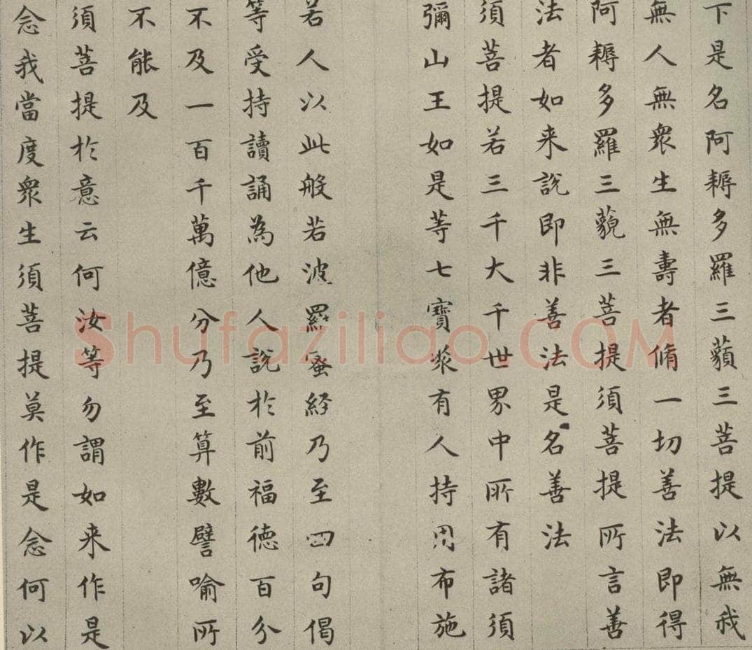 明 文震孟 金刚般若波罗蜜经 （25） 书法作品