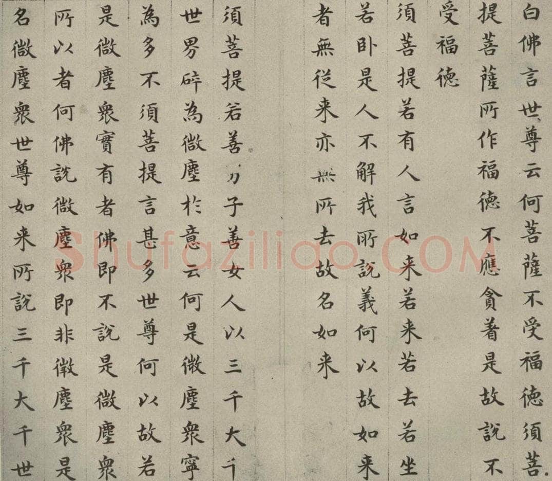 明 文震孟 金刚般若波罗蜜经 （28） 书法作品