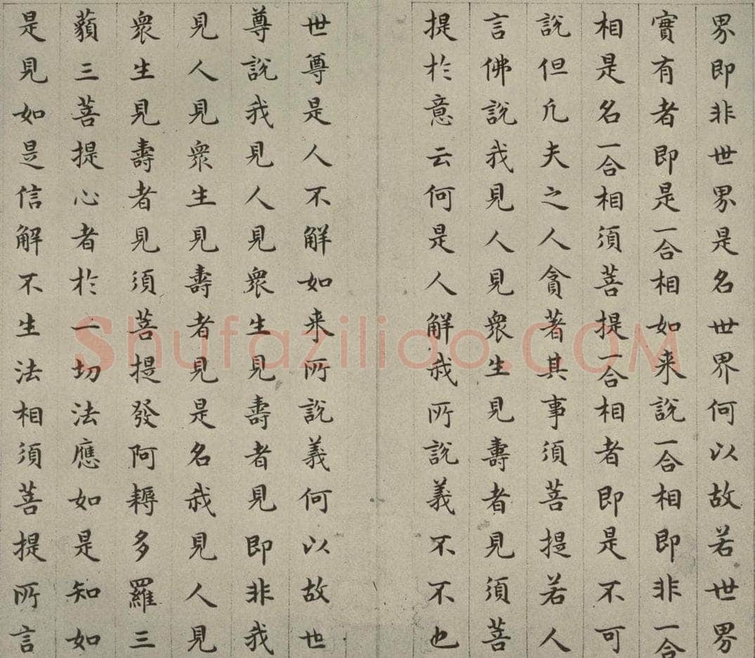明 文震孟 金刚般若波罗蜜经 （29） 书法作品