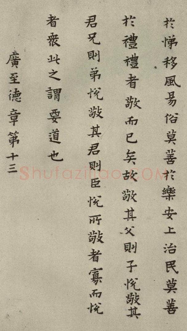 明 蔡玉卿 孝经 （19） 书法作品