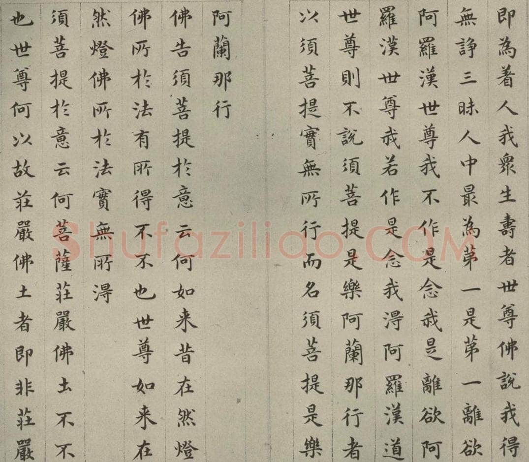 明 文震孟 金刚般若波罗蜜经 （8） 书法作品