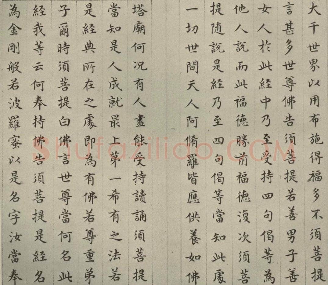 明 文震孟 金刚般若波罗蜜经 （10） 书法作品