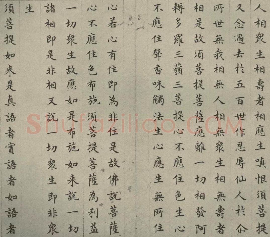 明 文震孟 金刚般若波罗蜜经 （14） 书法作品