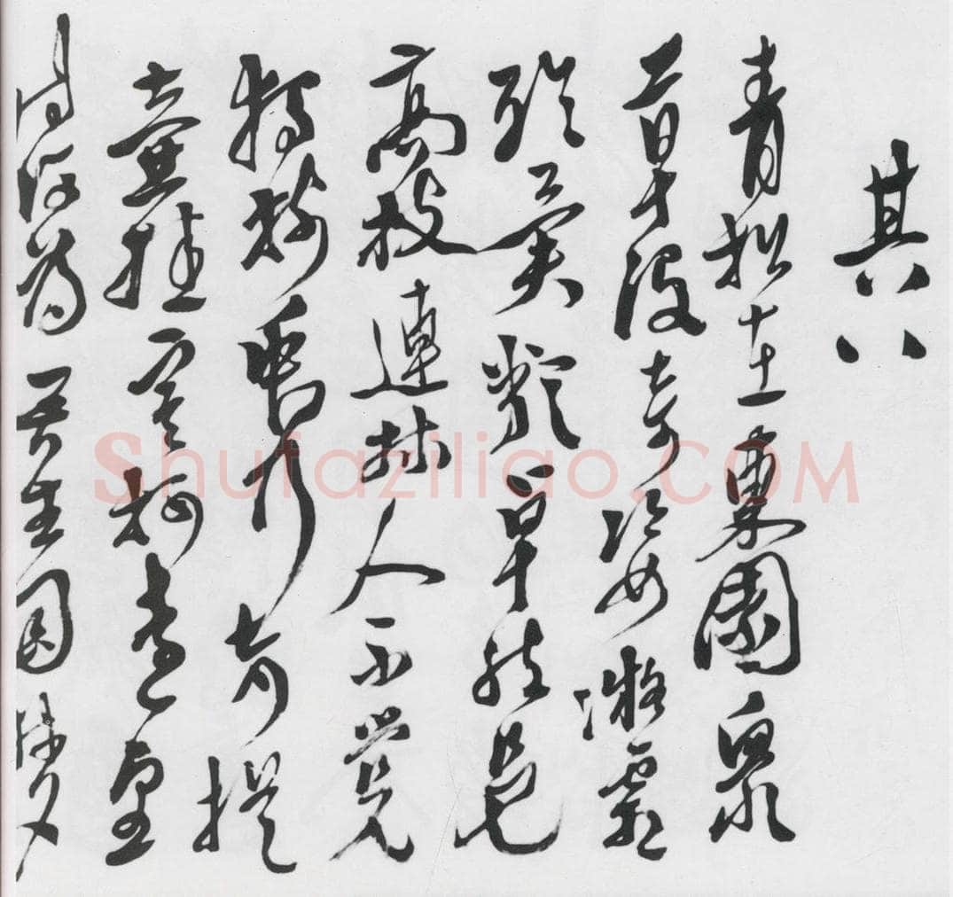 明代 徐渭 徐渭书陶渊明饮酒等二十三首（8） 书法作品