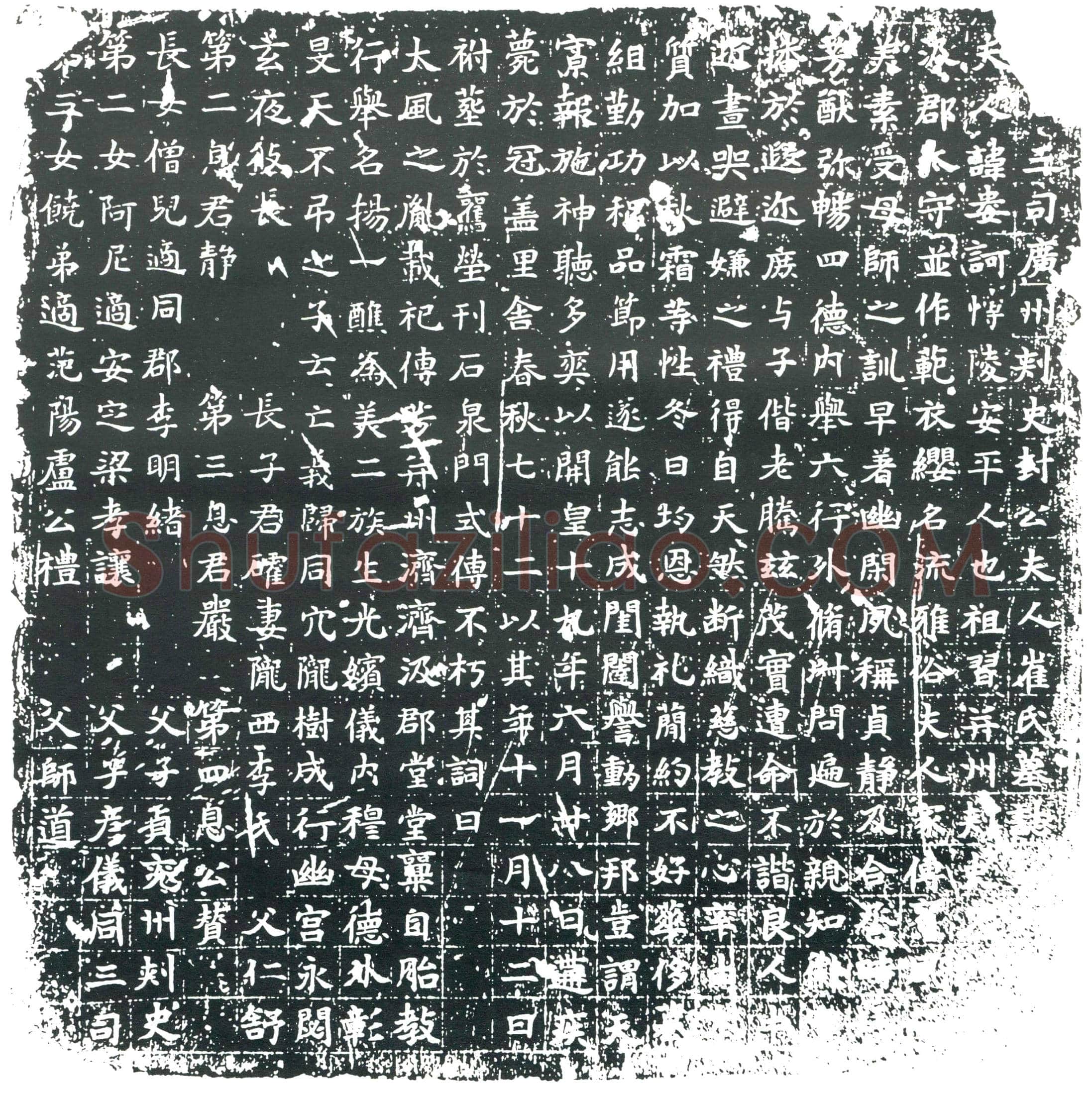 隋崔娄诃墓誌(仪同三司广州刺史封公夫人崔氏墓誌铭)