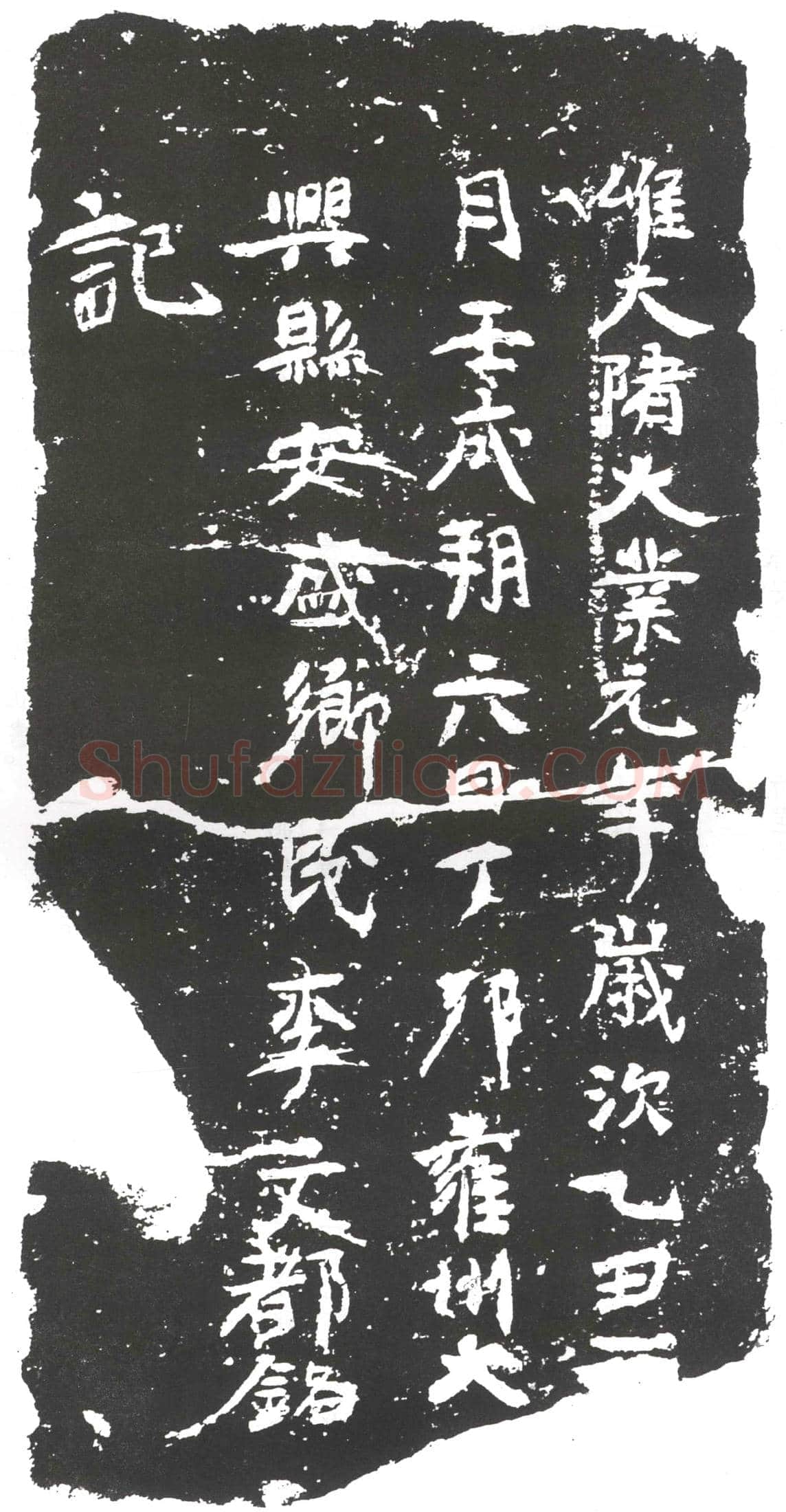 隋 王晒 王晒妻桑氏 墓誌