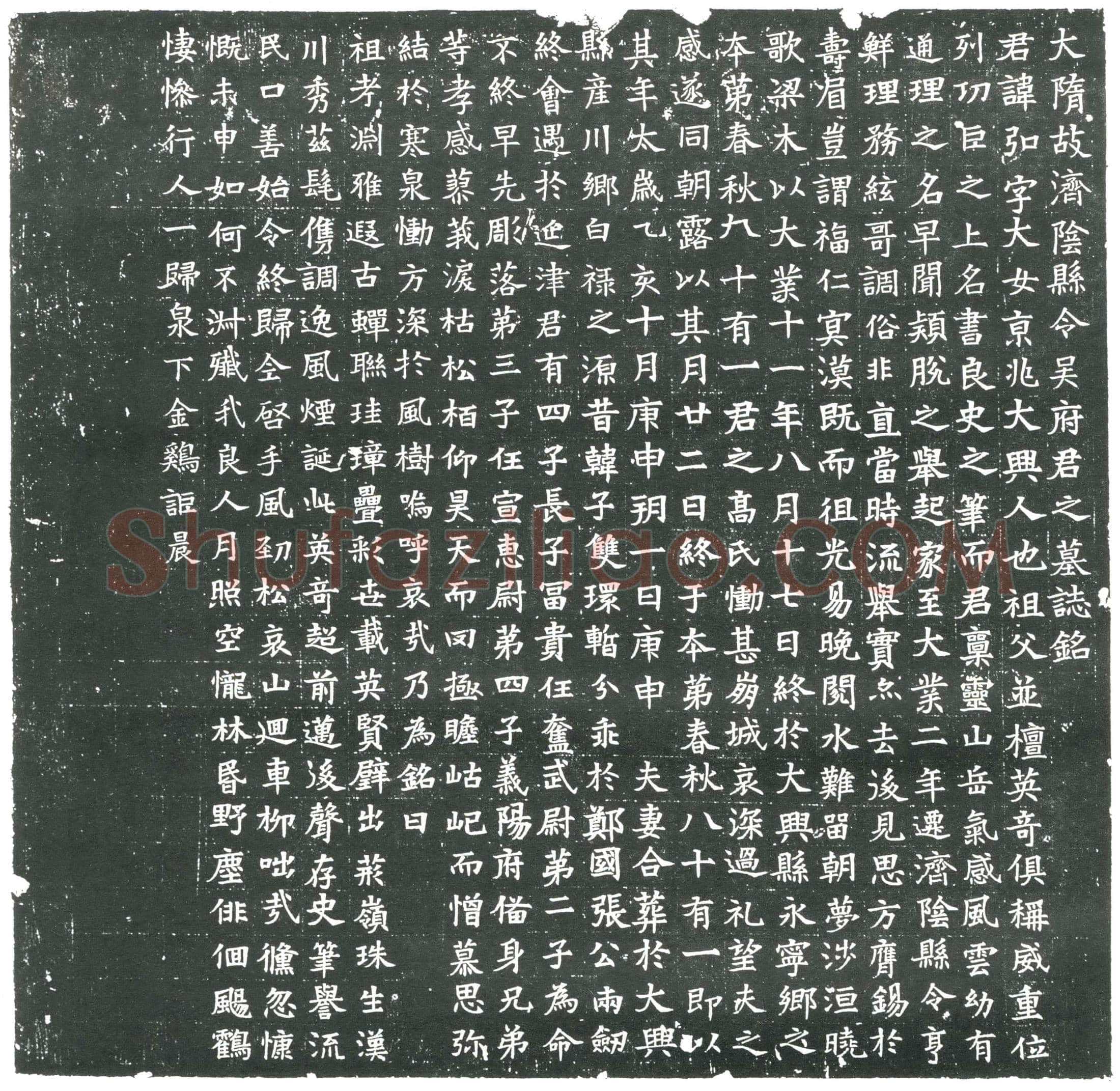 隋 麴举 墓誌