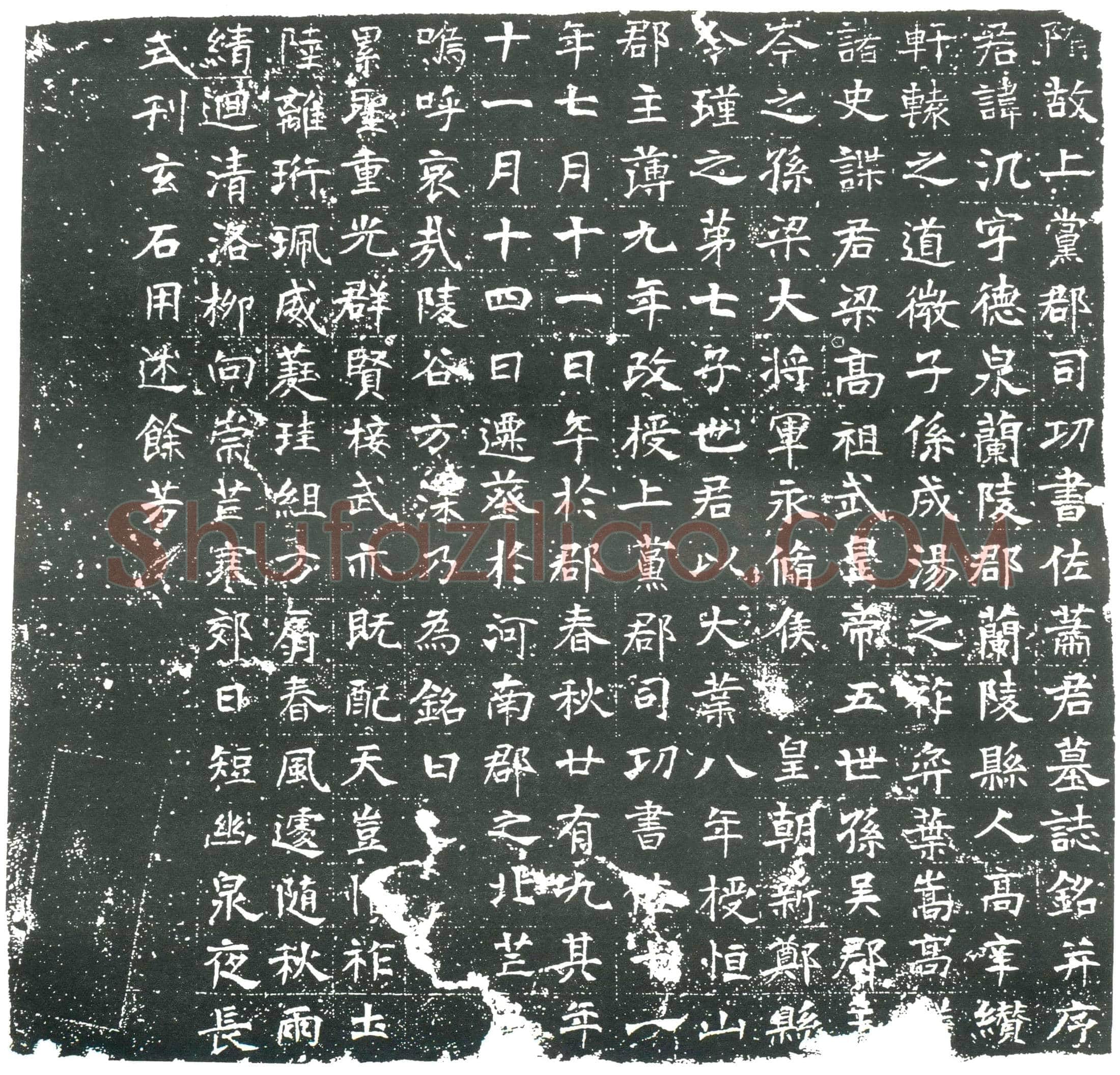 隋 郑君 墓誌