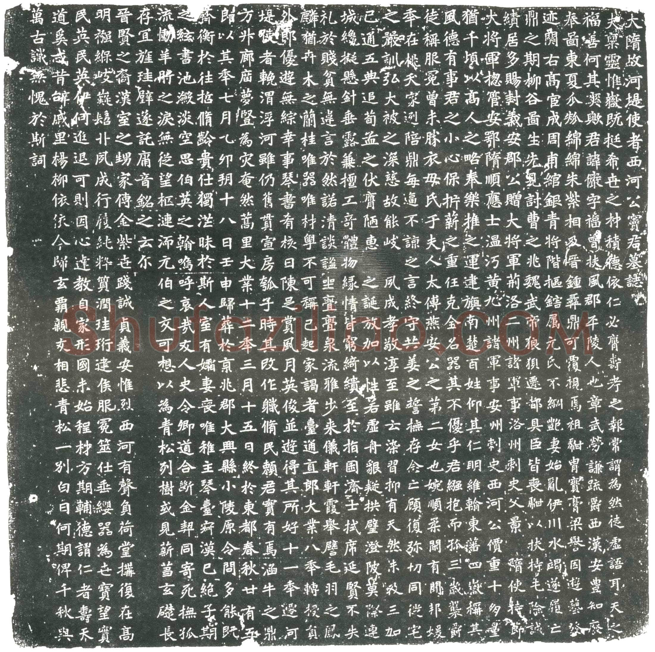 隋窦俨墓誌(大隋故河堤使者西河公窦君墓誌)