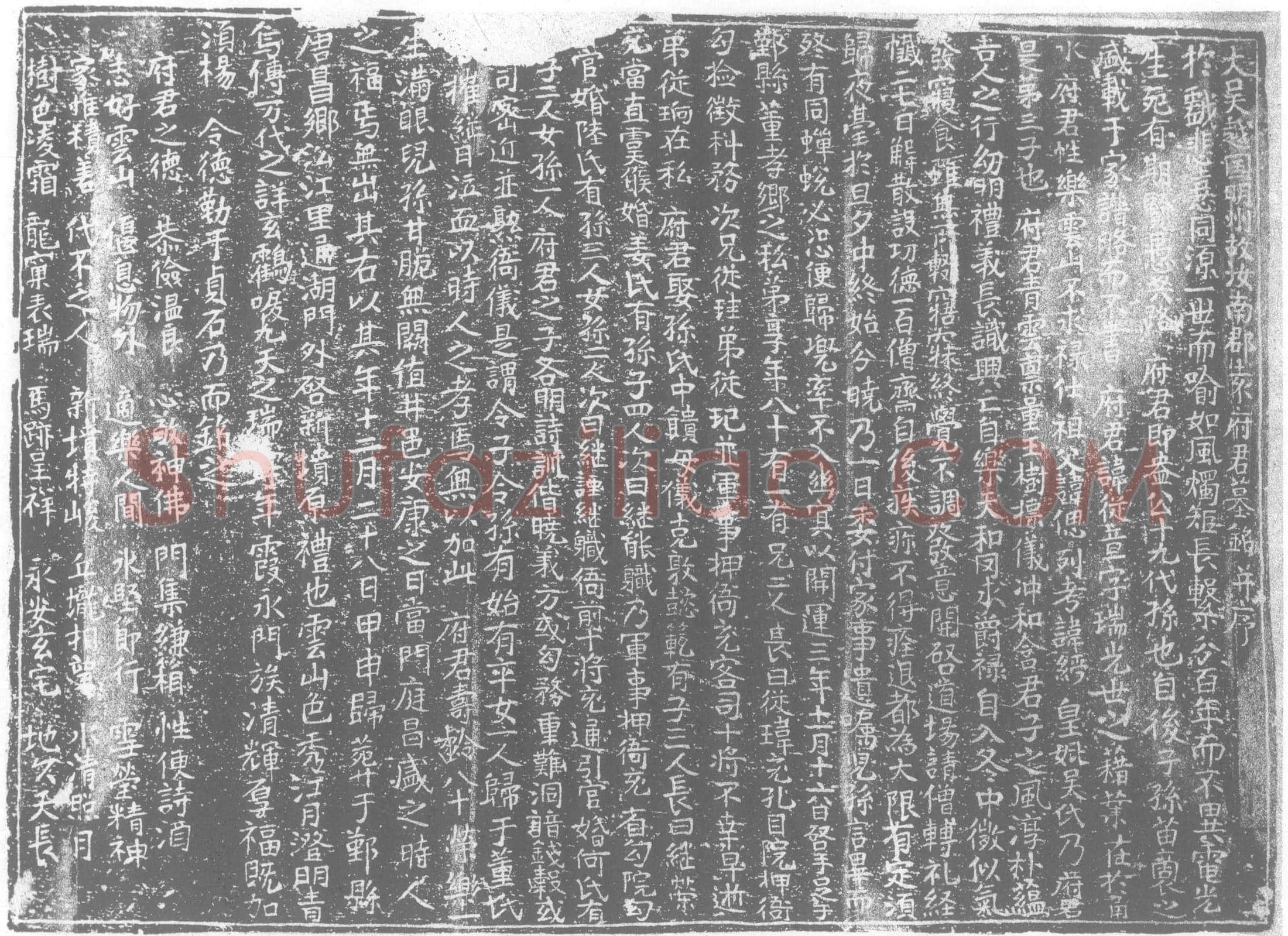 五代十国 袁从章 墓誌