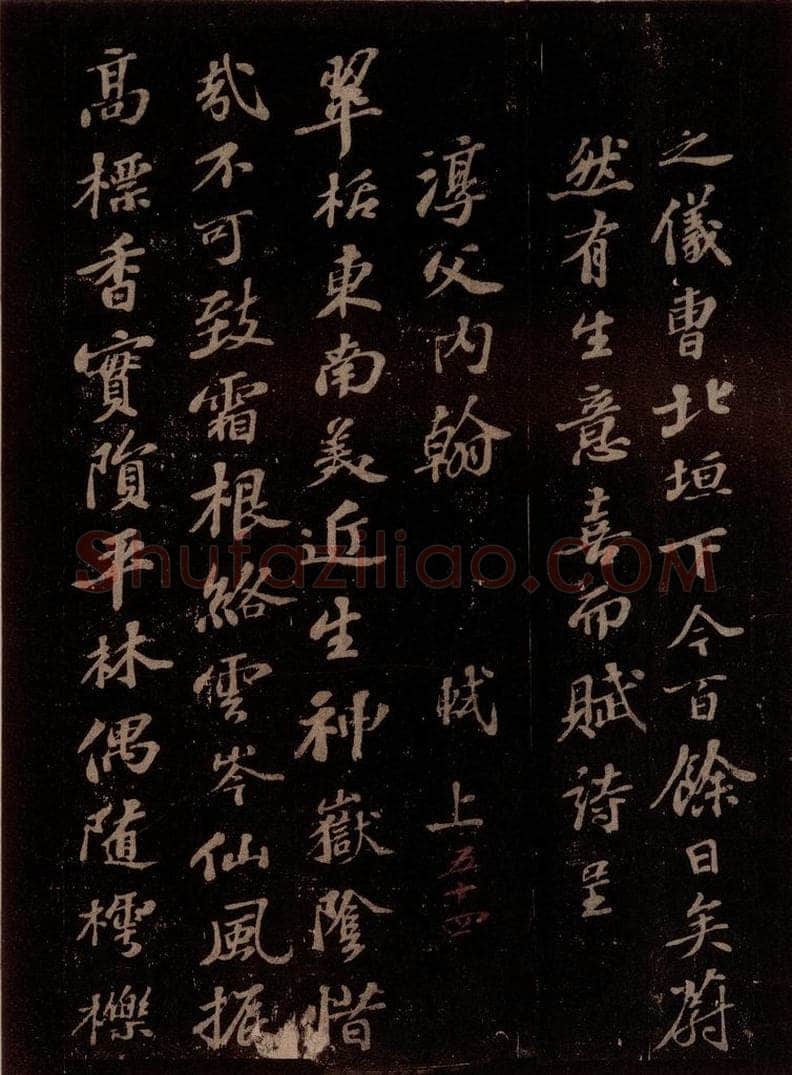 宋 苏轼 王仲至侍郎见遗穉栝种之仪曹北垣下今百余日矣,蔚然有生意,喜而赋诗呈淳父内翰 之二 书法作品