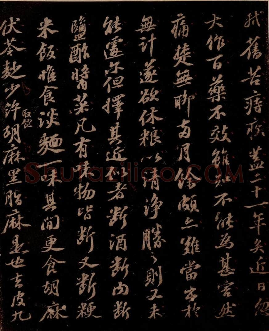 宋 苏轼 给醇夫信之三 书法作品