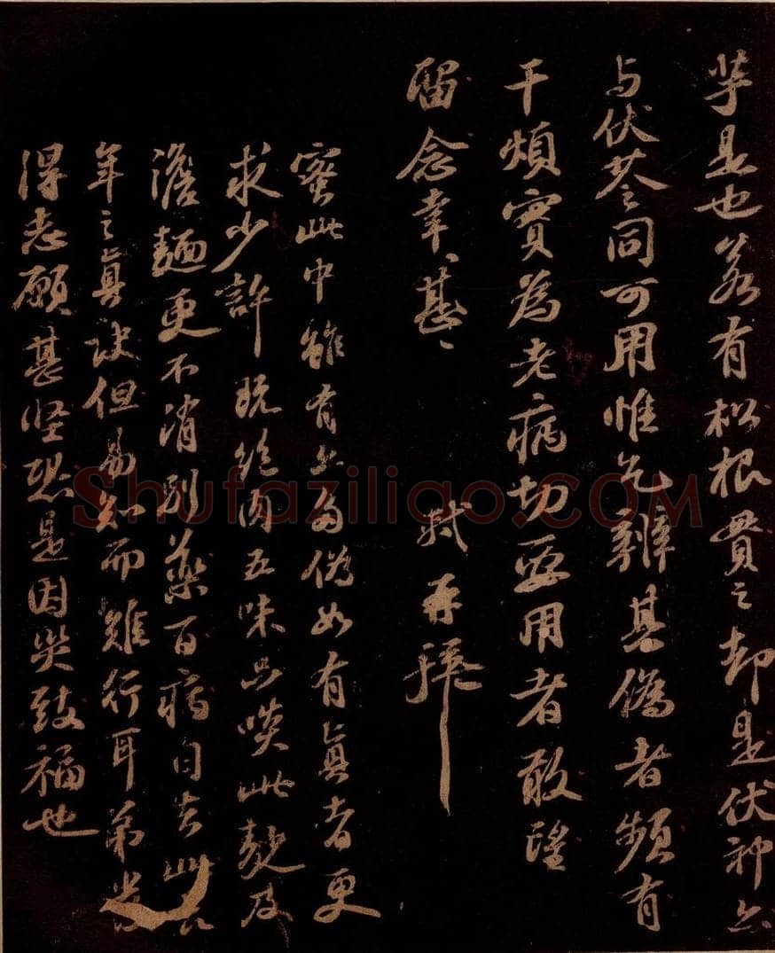 宋 苏轼 给醇夫信之五 书法作品