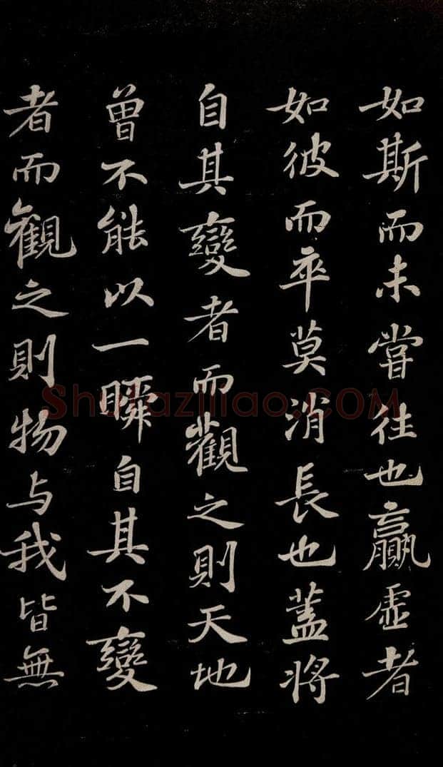 北宋 苏轼 赤壁赋之十 书法作品