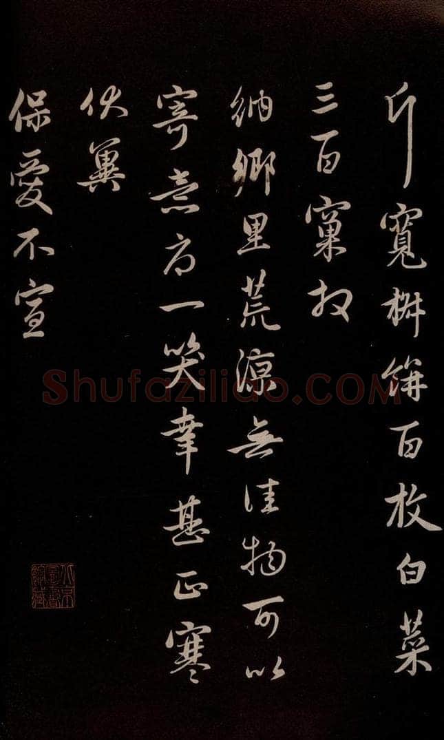 元 管道升 《与亲家太夫人书二通》之六 书法作品